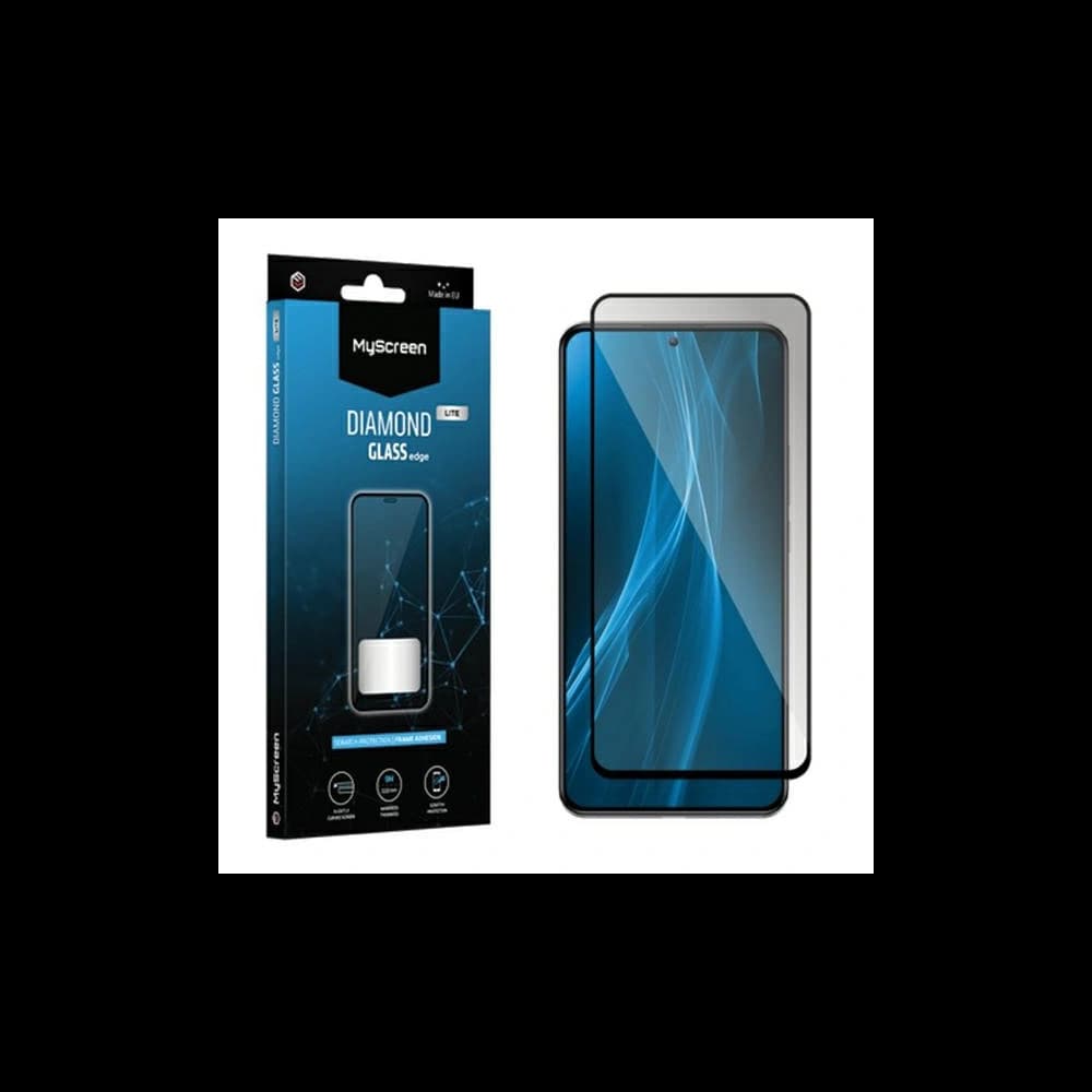 Hartglas MyScreen Diamond Glass Edge Lite Full Glue für Motorola Moto G04 / G24 Power schwarz/black - 1