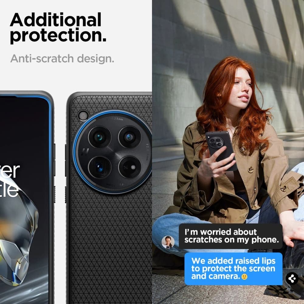 Case Spigen Liquid Air OnePlus 12 Matt Schwarz - 17