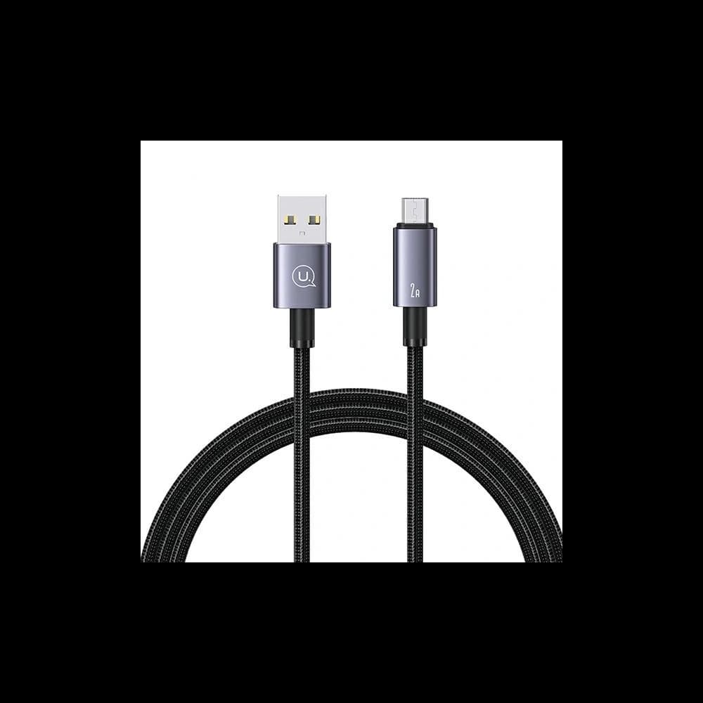 USAMS US-SJ668 USB-A / microUSB cable 2A 1,2m Fast Charging tarnish - 1