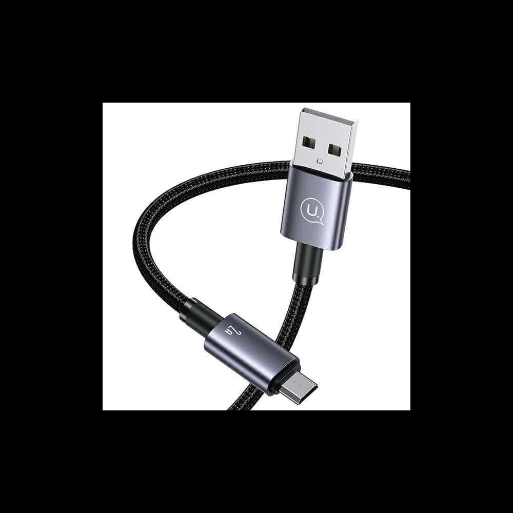 USAMS US-SJ668 USB-A / microUSB cable 2A 1,2m Fast Charging tarnish - 3
