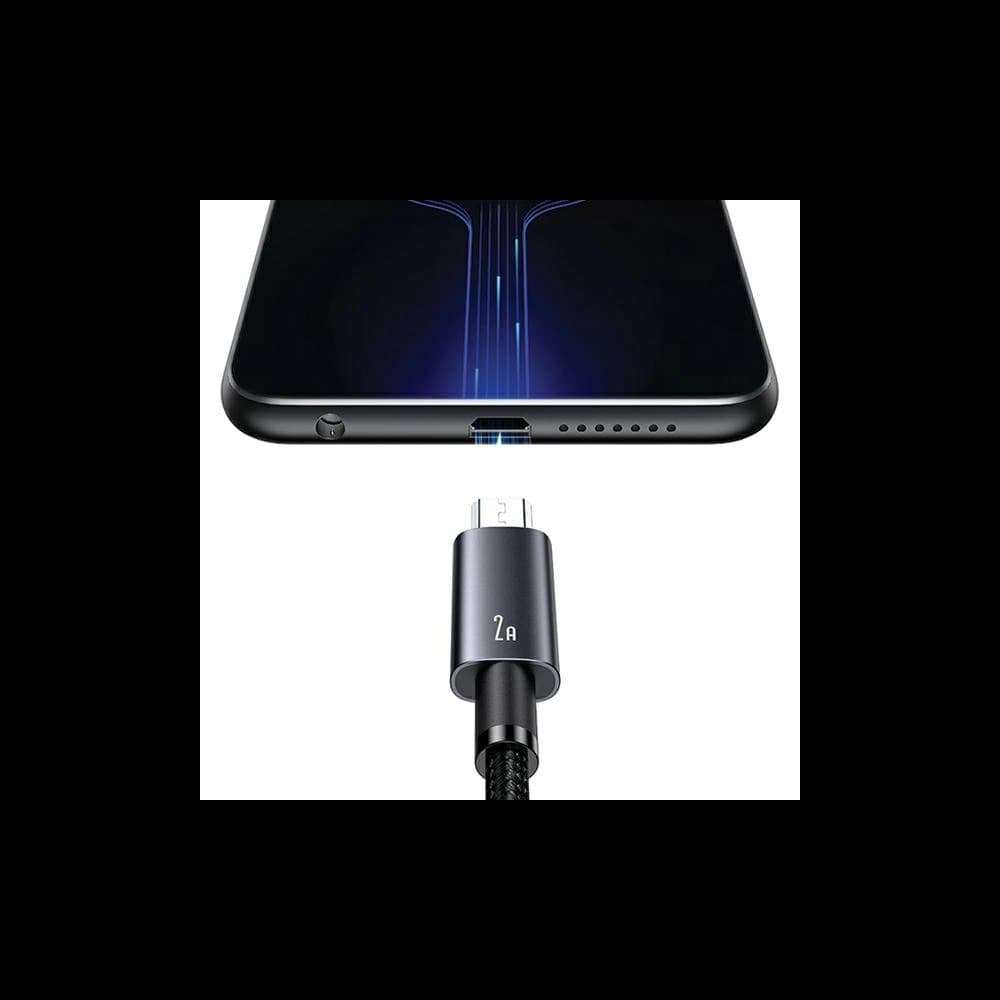 USAMS US-SJ668 USB-A / microUSB cable 2A 1,2m Fast Charging tarnish - 4