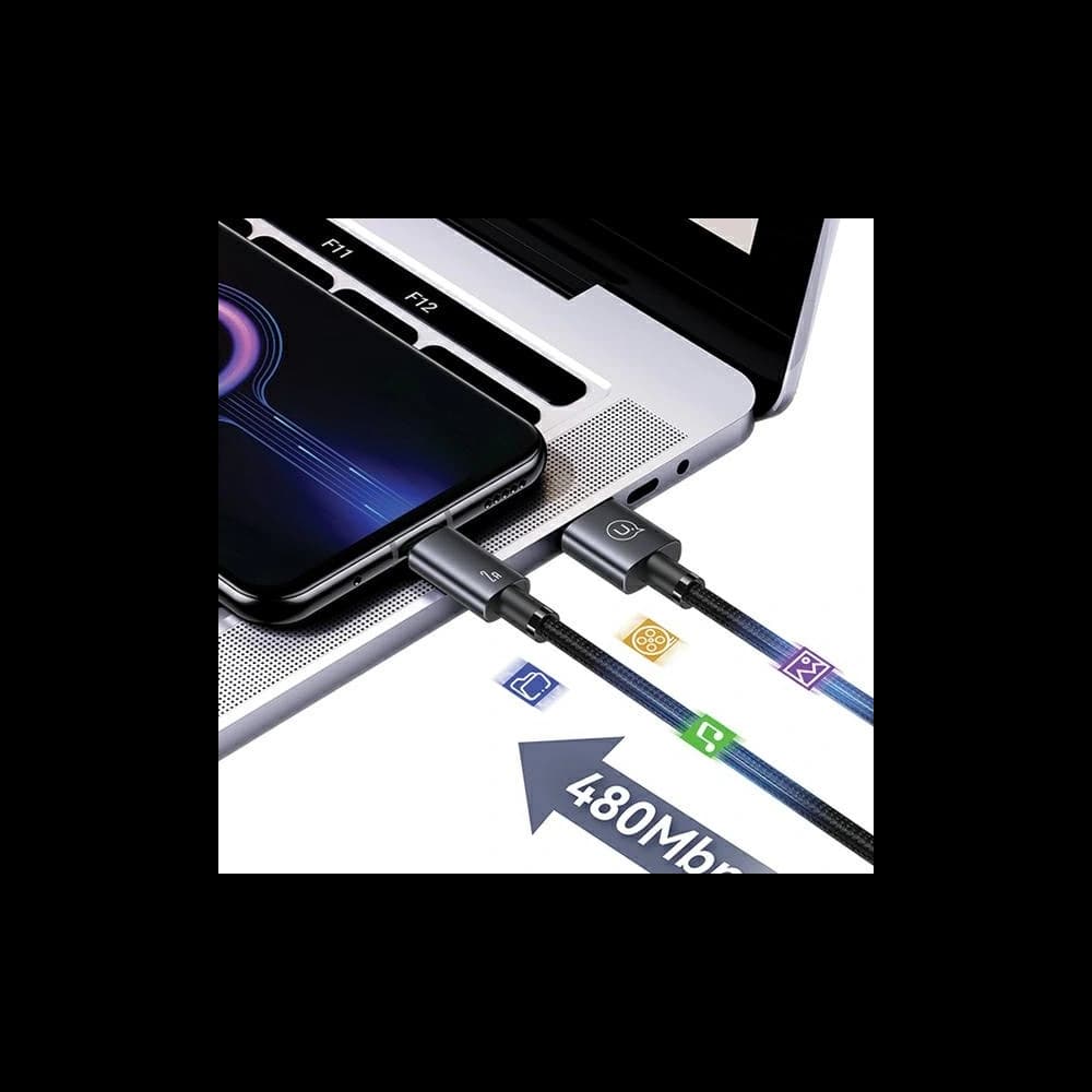 Kabel USAMS US-SJ670 USB-A / Micro-USB 2A 2m Fast Charging stalowy/tarnish - 6