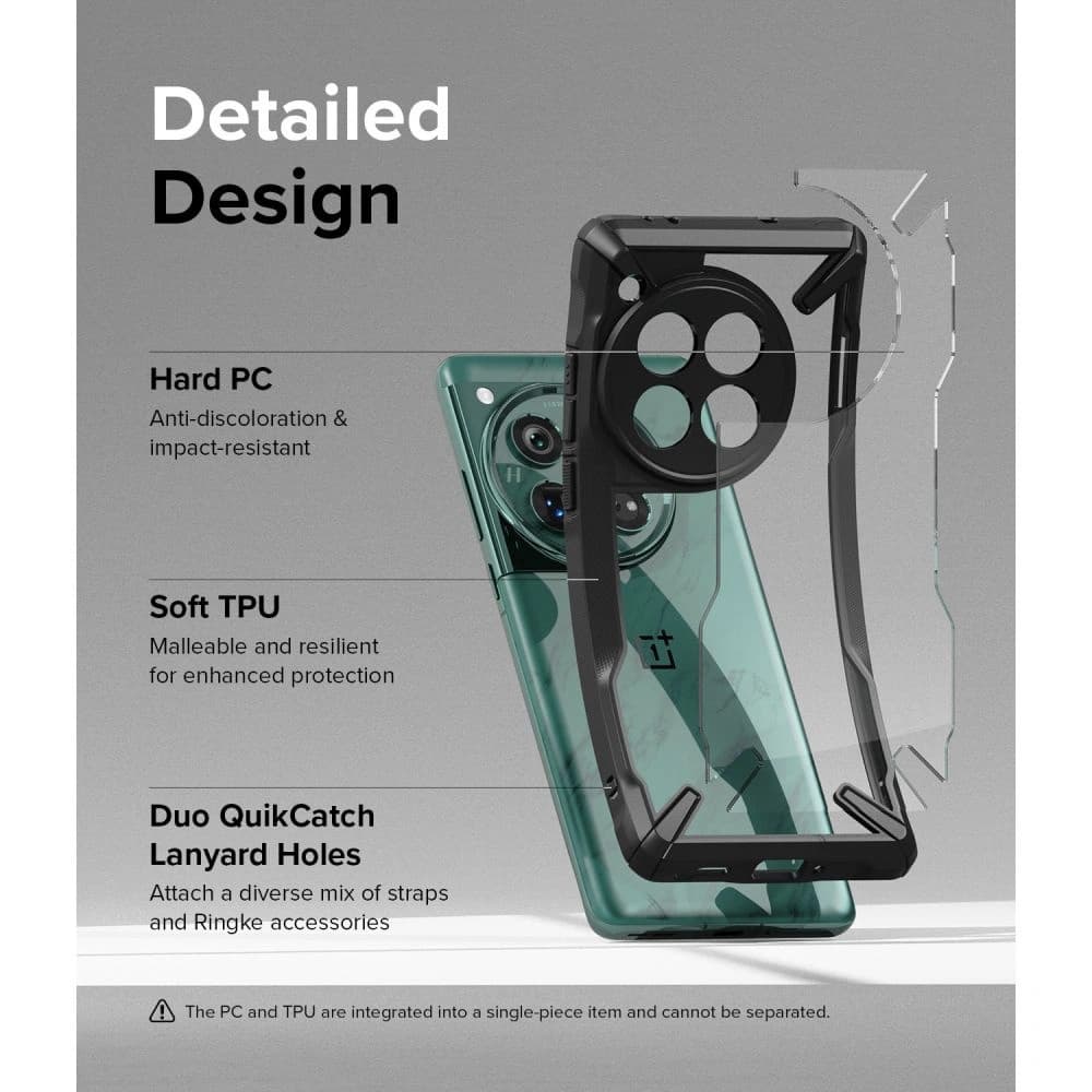 Case Ringke Fusion-X OnePlus 12 Schwarz - 7