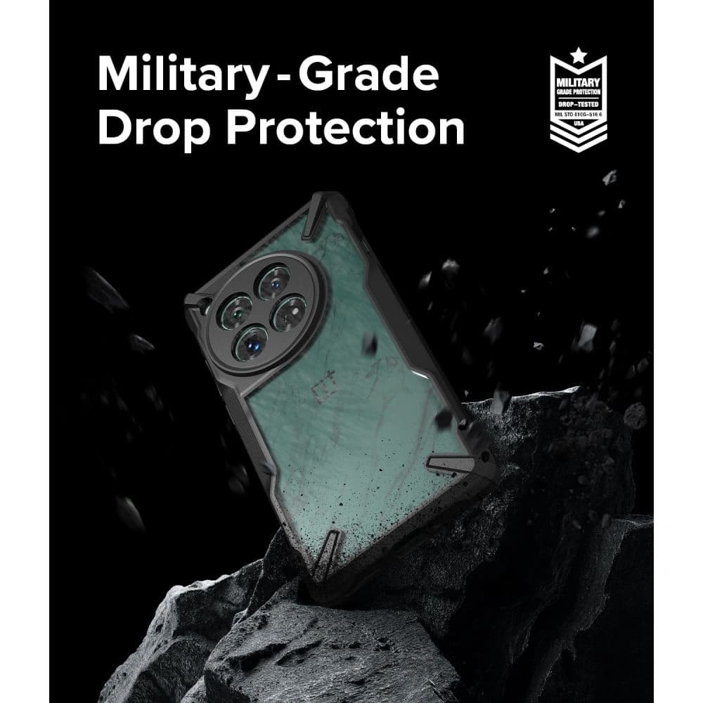 Case Ringke Fusion-X OnePlus 12 Schwarz - 11