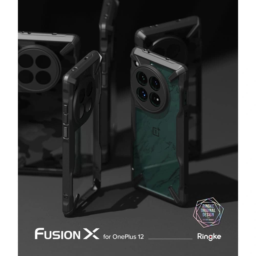Case Ringke Fusion-X OnePlus 12 Schwarz - 13