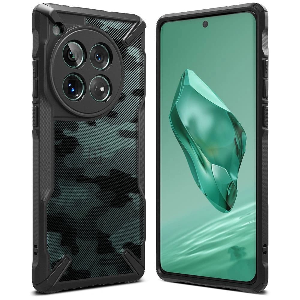 Case Ringke Fusion-X OnePlus 12 Camo Schwarz - 2