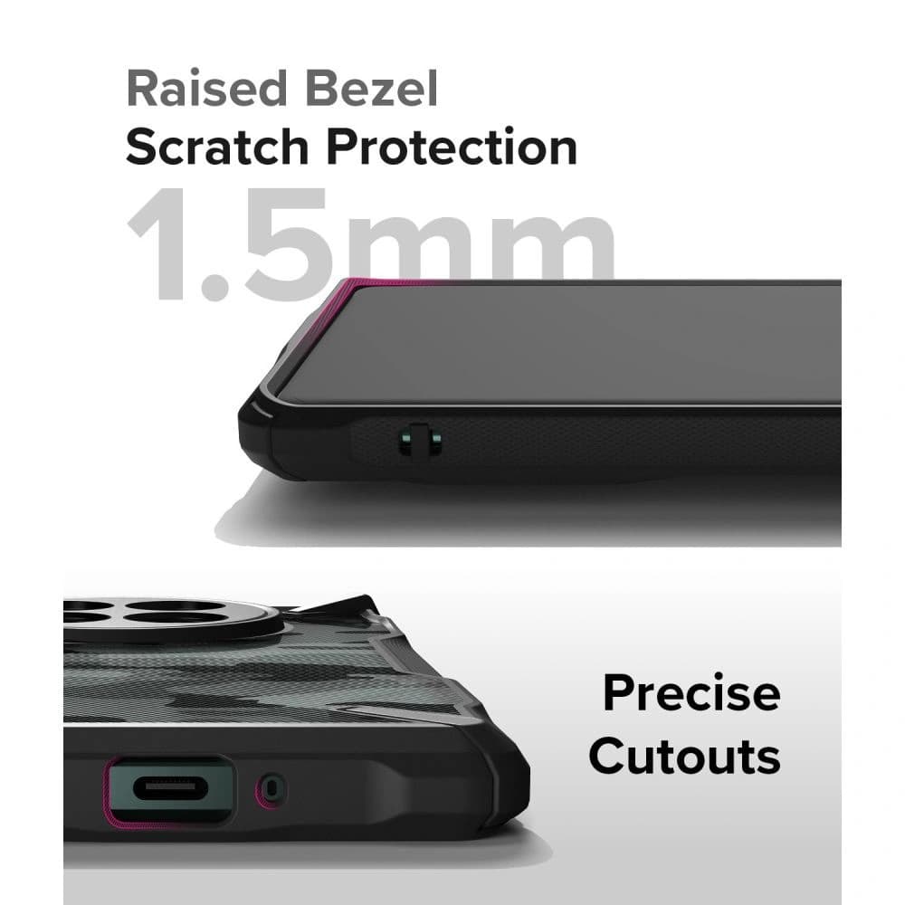 Case Ringke Fusion-X OnePlus 12 Camo Schwarz - 6