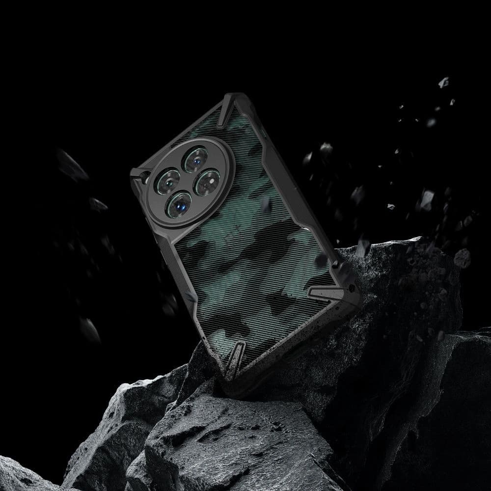 Case Ringke Fusion-X OnePlus 12 Camo Schwarz - 13