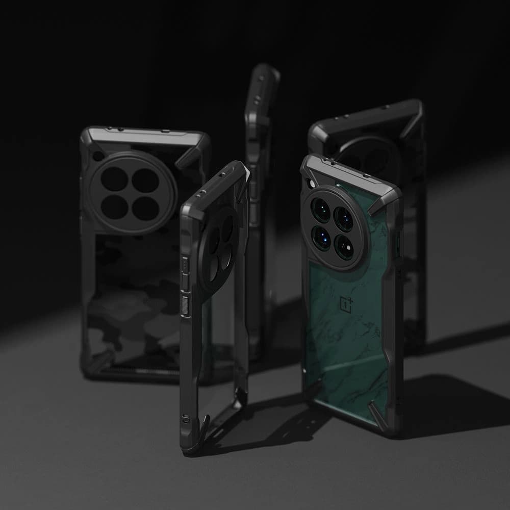 Case Ringke Fusion-X OnePlus 12 Camo Schwarz - 14