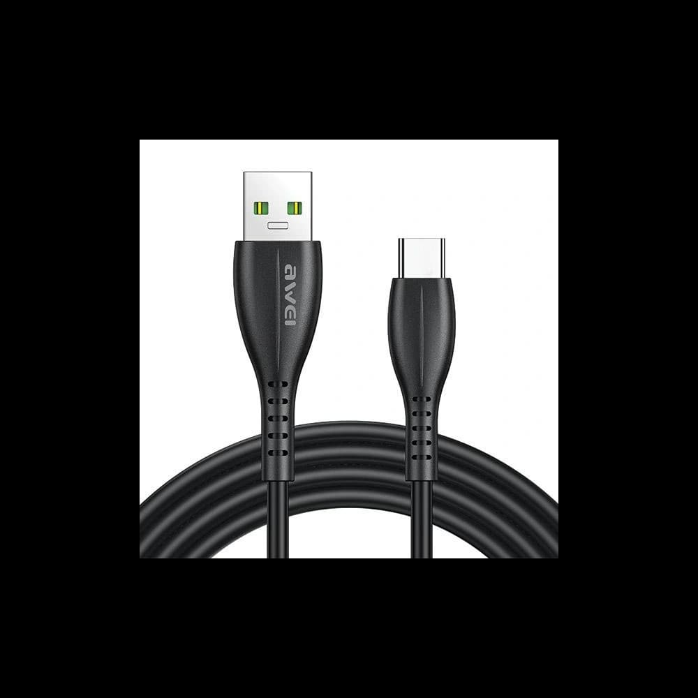 Kabel AWEI CL-115T USB-A / USB-C 2.4A schwarz - 1