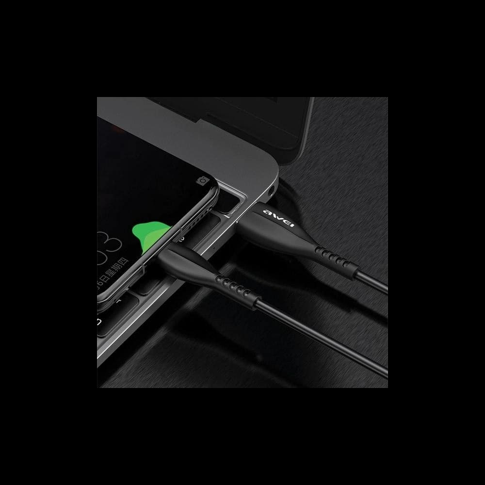 Kabel AWEI CL-115T USB-A / USB-C 2.4A schwarz - 7