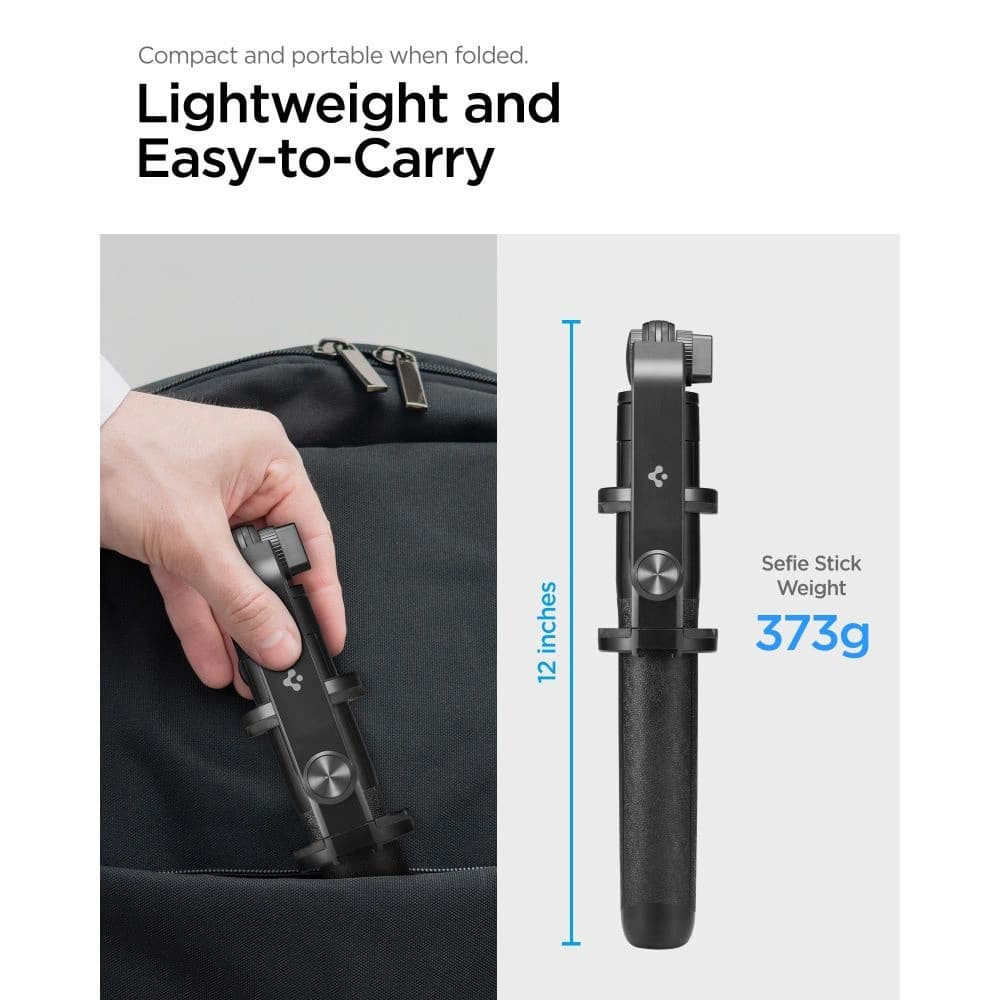 Kijek Spigen S560W Bluetooth Selfie Stick Tripod Černý - 12
