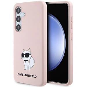 Case Karl Lagerfeld KLHCS24MSNCHBCP Samsung Galaxy S24+ Plus Hartschale Silikon Choupette rosa/pink