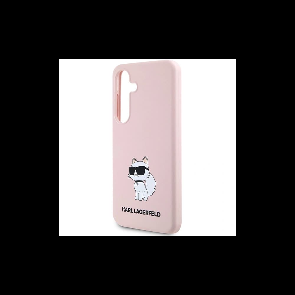 Etui Karl Lagerfeld KLHCS24MSNCHBCP Samsung Galaxy S24+ Plus hardcase Silicone Choupette różowy/pink - 6
