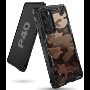 [OUTLET] Case Ringke Fusion-X Huawei P40 Camo (Moro) Schwarz