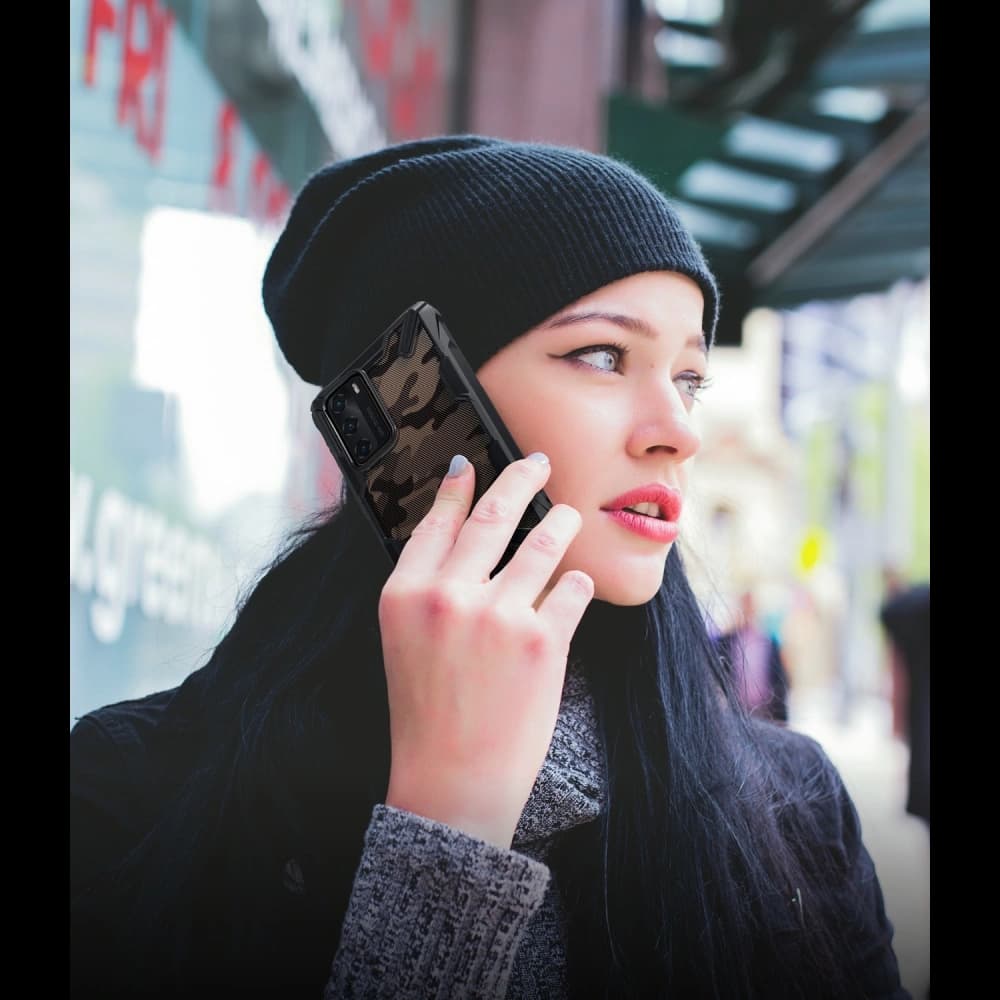 [OUTLET] Case Ringke Fusion-X Huawei P40 Camo (Moro) Schwarz - 5