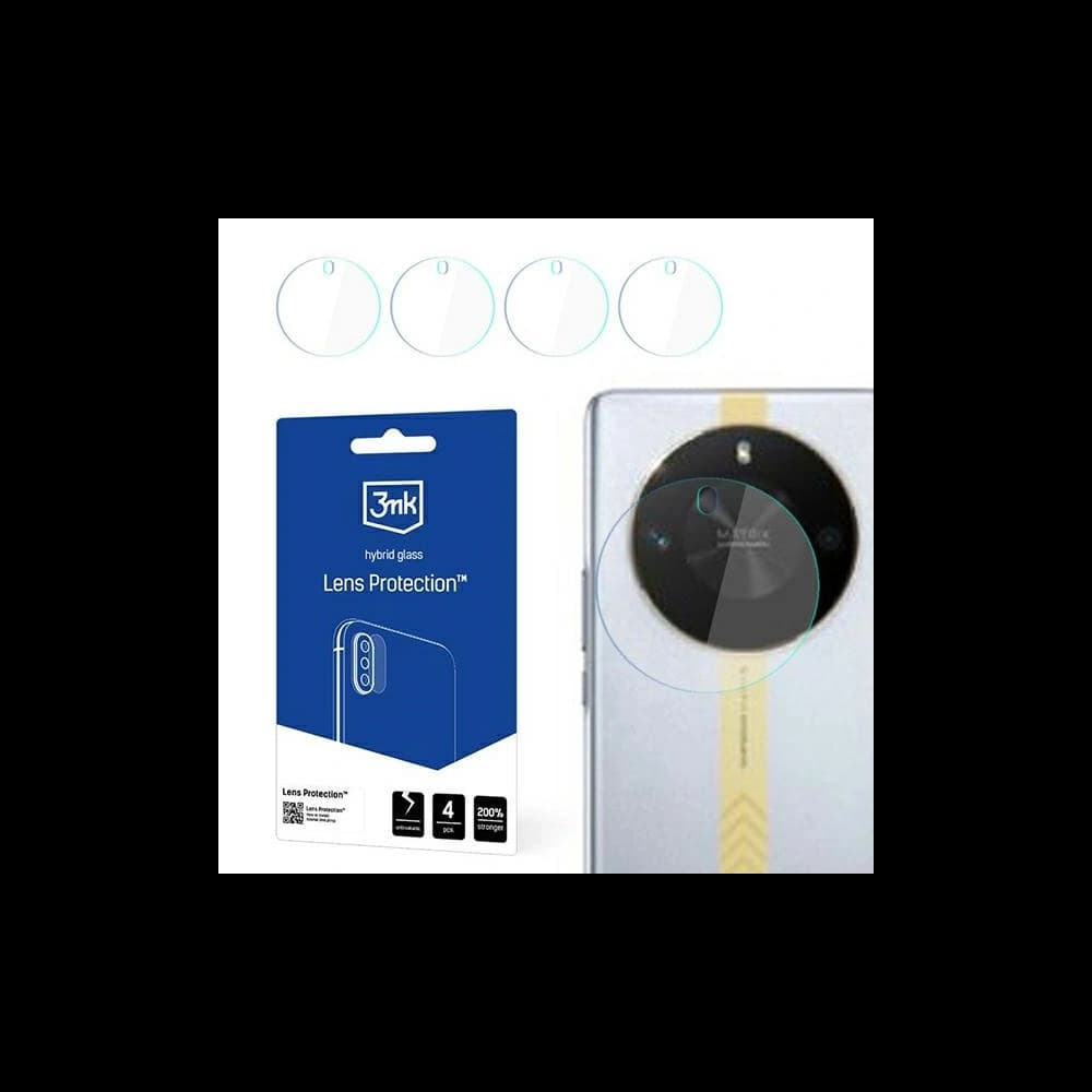 Sticlă hibridă pentru obiectivul aparatului 3MK Lens Protect Honor X50 GT [4 PACK] - 1