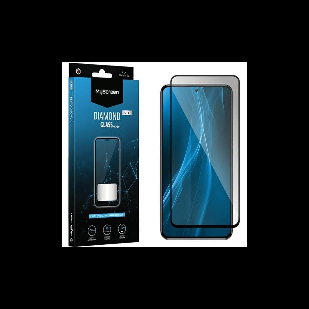 Hartglas MyScreen Diamond Glass Edge Lite Full Glue Xiaomi Poco X6 schwarz/black - 1