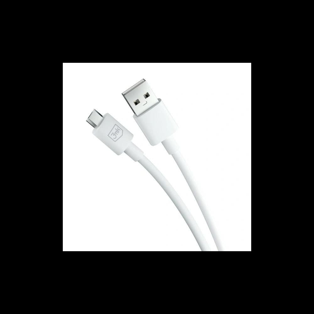 3MK cable Hyper USB-A / microUSB 1.2m 5V 2.4A white - 4