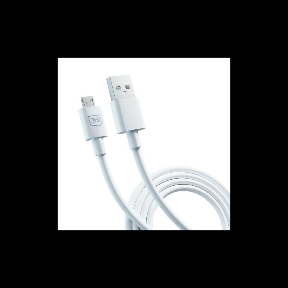 3MK cable Hyper USB-A / microUSB 1.2m 5V 2.4A white - 7