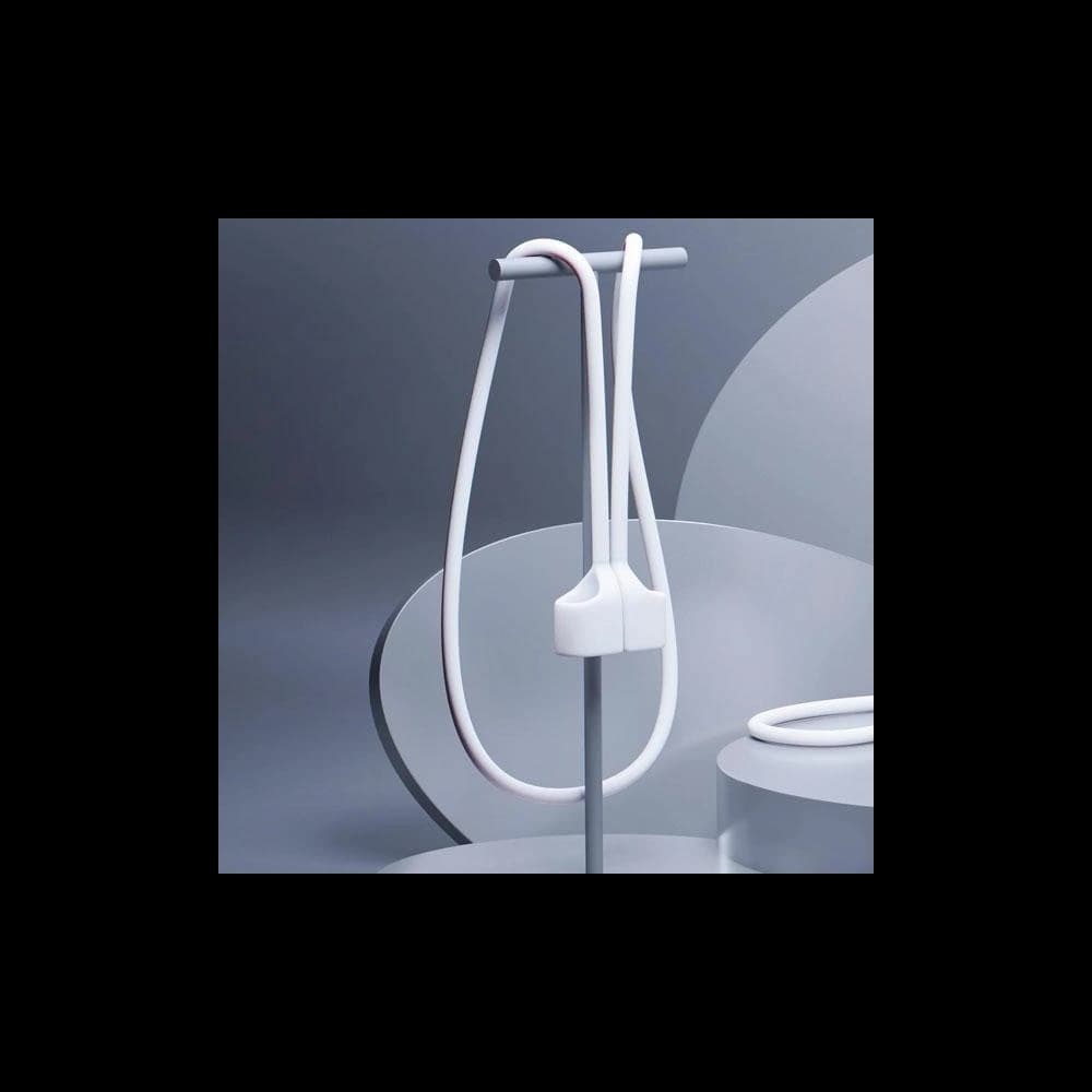 Case 3MK Silikonhülle Apple AirPods 2 + Karabiner weiß/white - 4