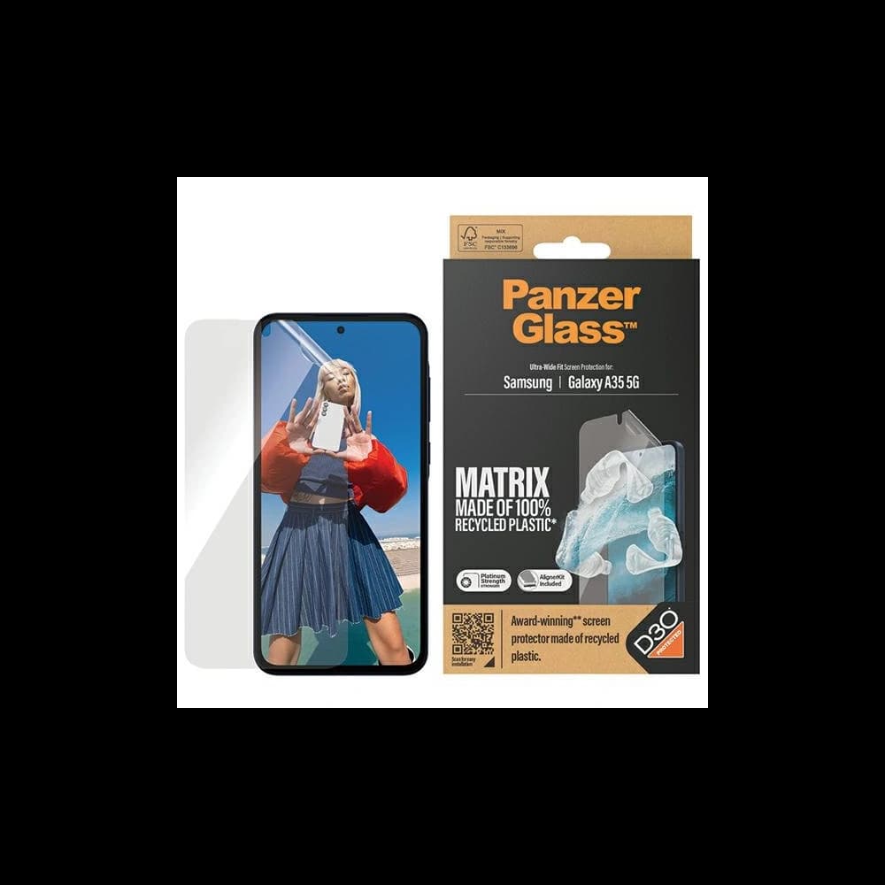 Hybidní sklo PanzerGlass Matrix Ultra-Wide Fit Samsung Galaxy A35 5G - 1