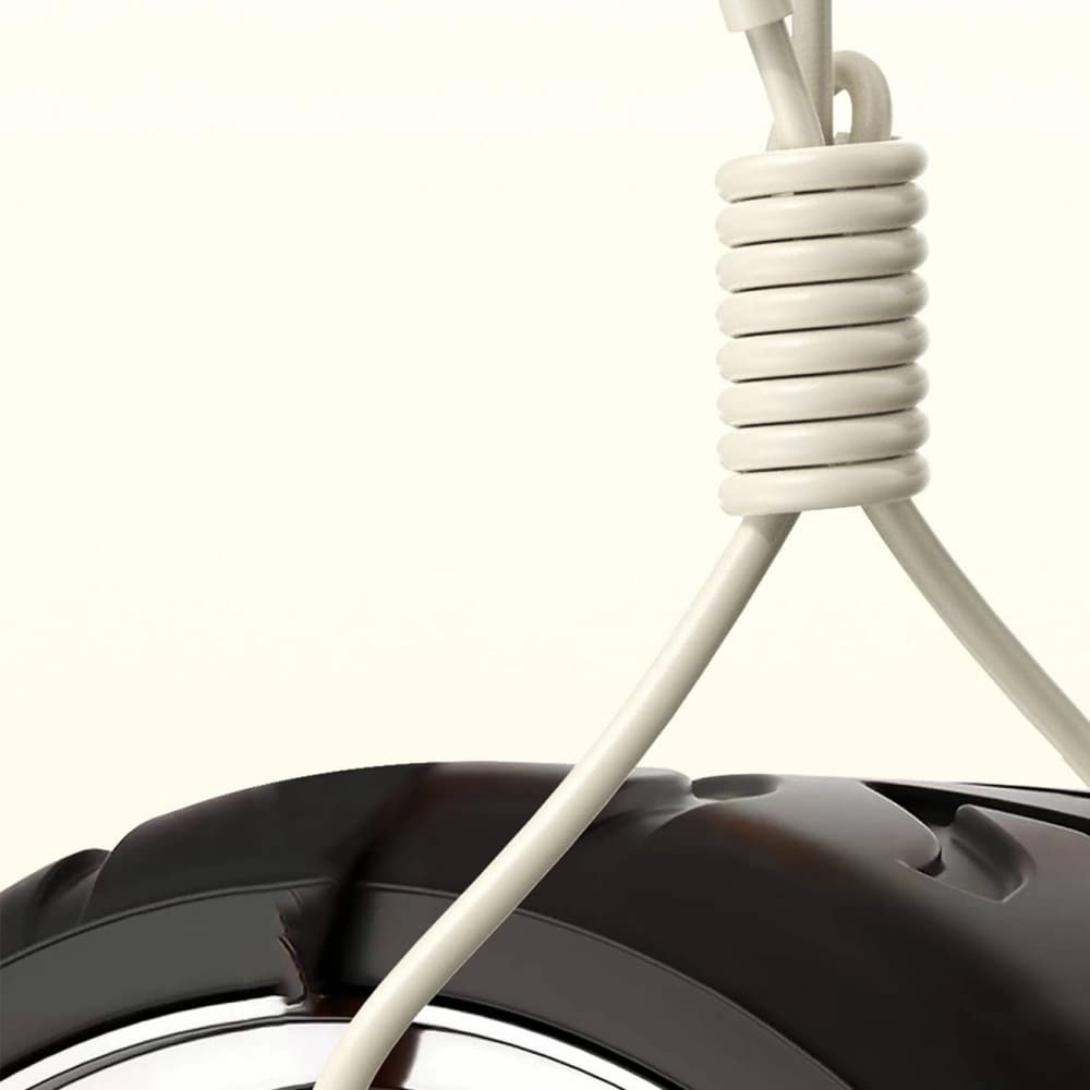 Kabel 2w1 Dudao L7SF USB-C / USB-C, Lightning 100W 1.2m beżowy - 8