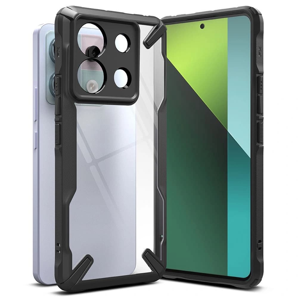 Case Ringke Fusion-X Xiaomi Redmi Note 13 Pro 5G / POCO X6 5G Schwarz - 1