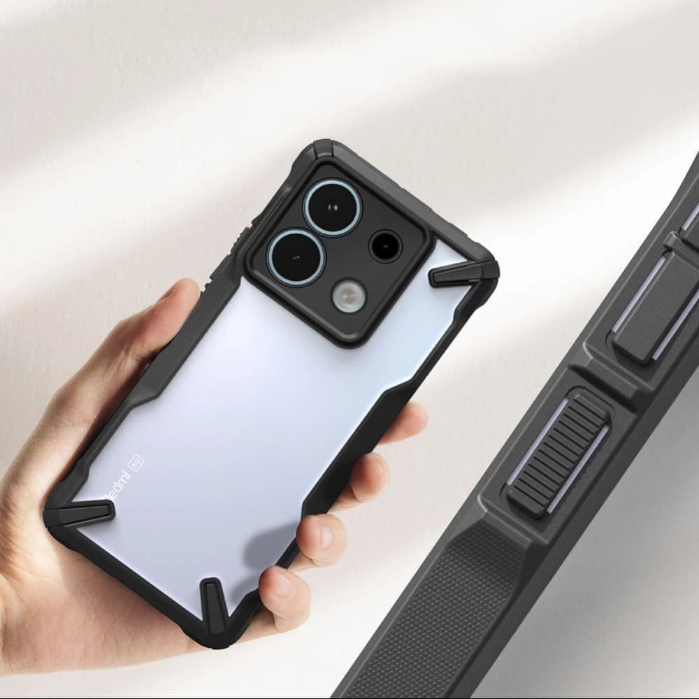 Case Ringke Fusion-X Xiaomi Redmi Note 13 Pro 5G / POCO X6 5G Schwarz - 4