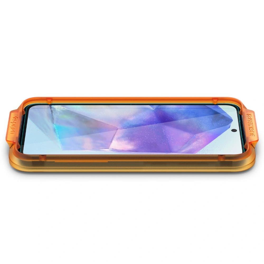 Gehärtetes Glas Spigen GLAS.tR AlignMaster Samsung Galaxy A55 5G Klar [2 PACK] - 3