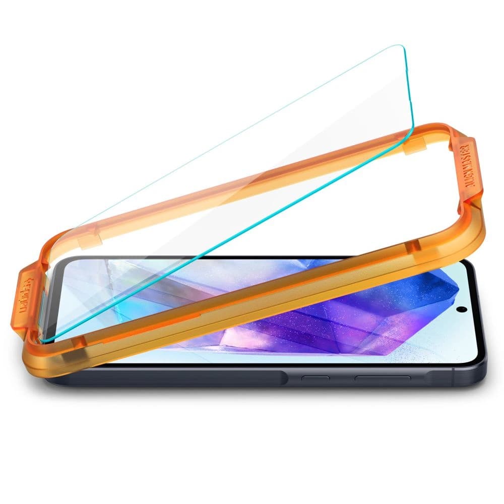 Gehärtetes Glas Spigen GLAS.tR AlignMaster Samsung Galaxy A55 5G Klar [2 PACK] - 4