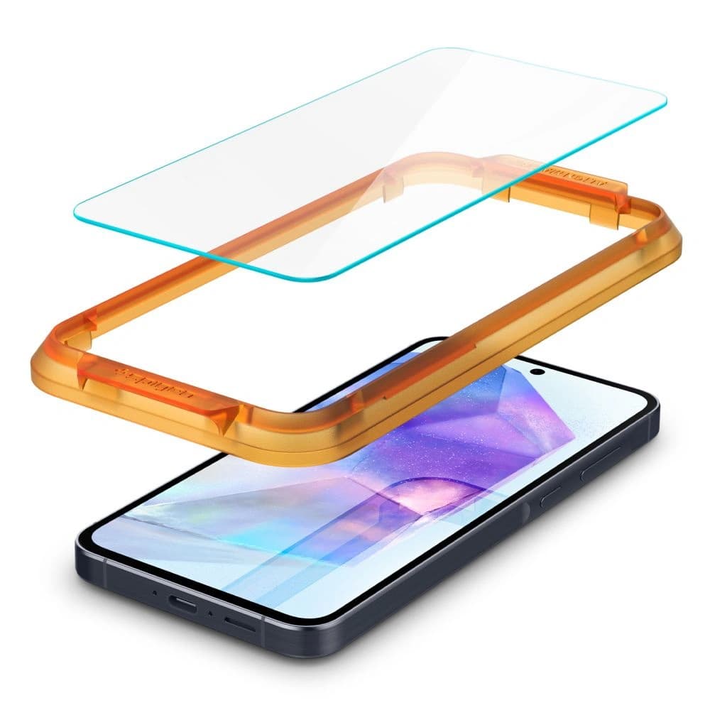 Gehärtetes Glas Spigen GLAS.tR AlignMaster Samsung Galaxy A55 5G Klar [2 PACK] - 5