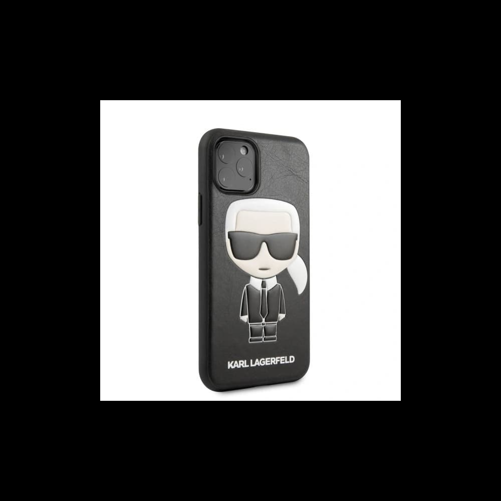 Karl Lagerfeld KLHCN58IKPUBK iPhone 11 Pro hardcase czarny/black Iconic Karl Embossed - 3