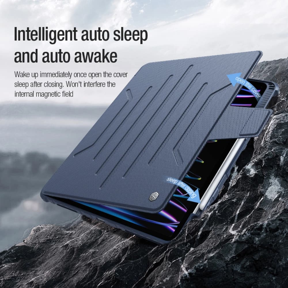 Etui Nillkin Bumper SnapSafe Apple iPad Pro 12.9 2020/2021/2022 (4., 5. și 6. generație) albastre - 13