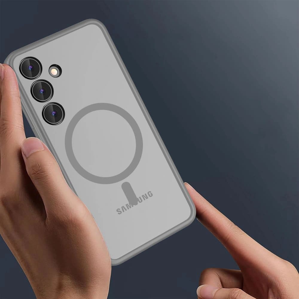 Etui Tech-Protect MagMat MagSafe Samsung Galaxy S24 Matte Titanium - 2