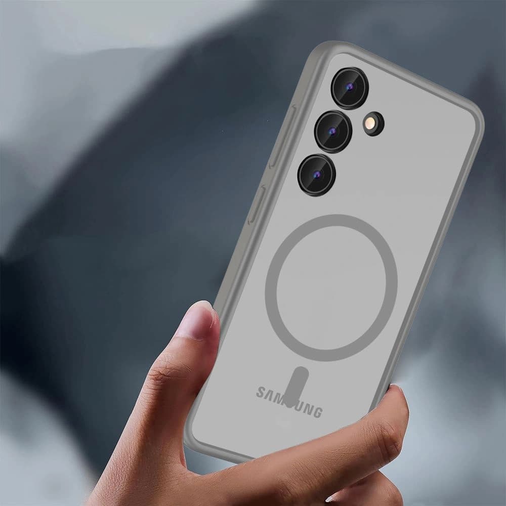 Etui Tech-Protect MagMat MagSafe Samsung Galaxy S24 Matte Titanium - 3