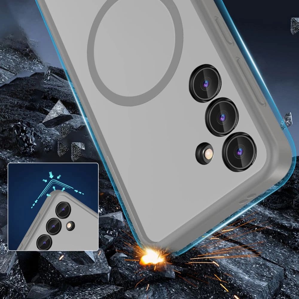 Etui Tech-Protect MagMat MagSafe Samsung Galaxy S24 Matte Titanium - 4