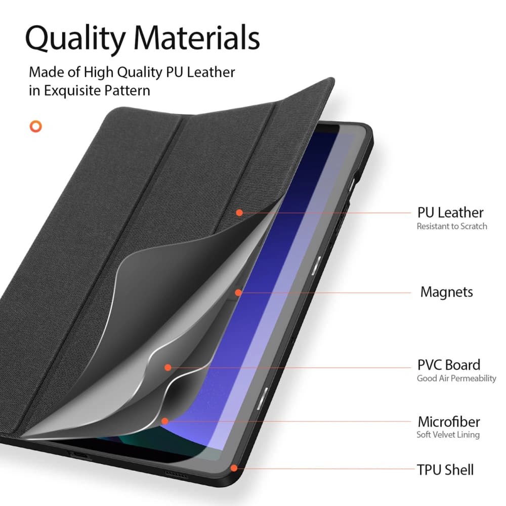 Case Dux Ducis Domo Samsung Galaxy Tab S9 schwarz - 7