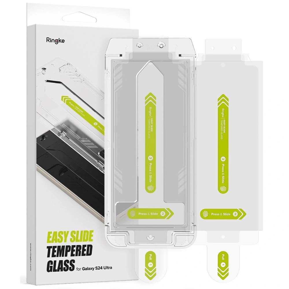 Gehärtetes Glas Ringke Easy Slide Samsung Galaxy S24 Ultra Clear [2 PACK] - 10