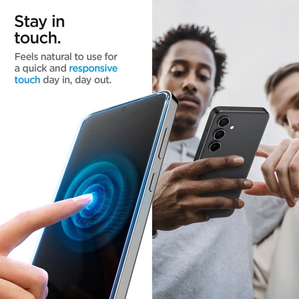 Gehärtetes Glas Spigen GLAS.tR ez Fit Samsung Galaxy S24 Privacy [2 PACK] - 9