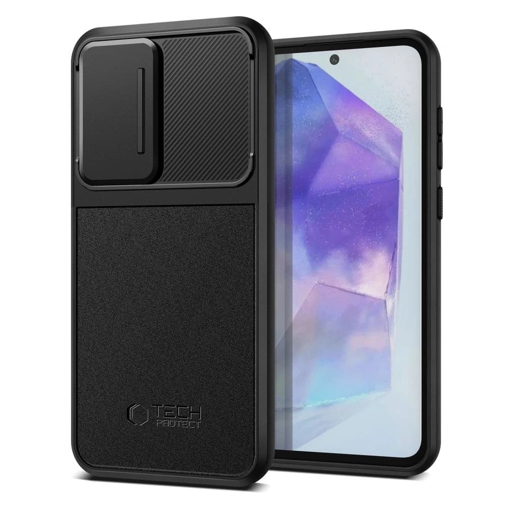 Case Tech-Protect Velar Cam+ Samsung Galaxy A55 5G Schwarz - 1