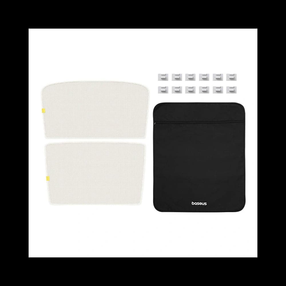 Auto-Sonnenschutz mit doppelter Schicht Baseus T-Space für Tesla Model 3 weiß - 7