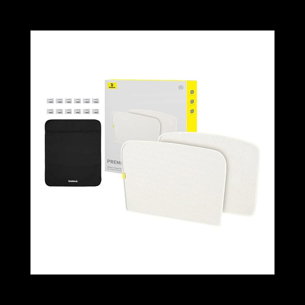 Auto-Sonnenschutz mit doppelter Schicht Baseus T-Space für Tesla Model 3 weiß - 10