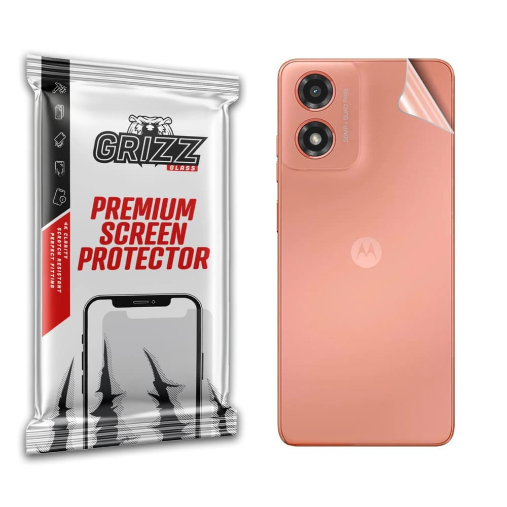 Folie für die Rückseite GrizzGlass SatinSkin für Motorola Moto G04s - 1