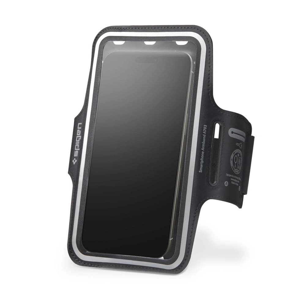 Etui opaska na ramię Spigen A703 Dynamic Shield Armband 6.9" Černá - 1