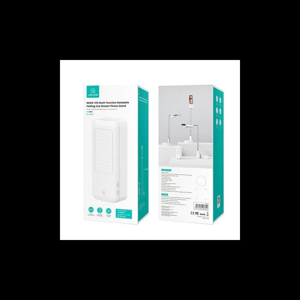 Suport pentru telefon USAMS US-ZB265 cu lampă LED albă. - 7