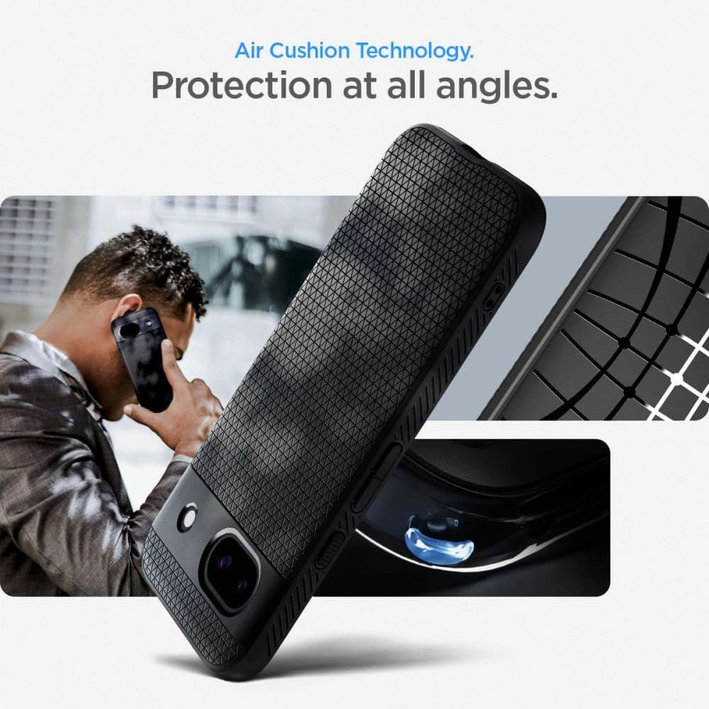 Tok Spigen Liquid Air Google Pixel 8a Matt Fekete - 14