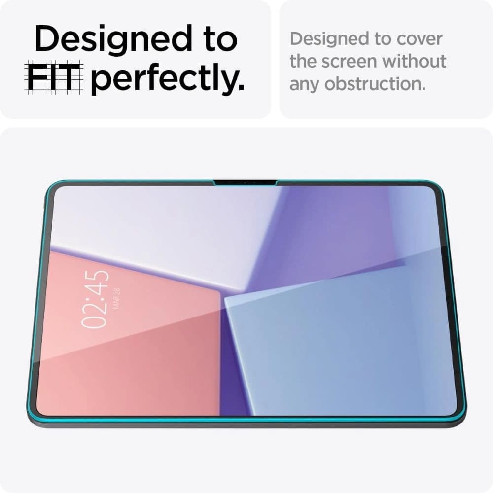 Edzett üveg Spigen GLAS.tR ez Fit Apple iPad Pro 13" 2024 (7 gen) / 2025 (8 gen) Átlátszó - 3
