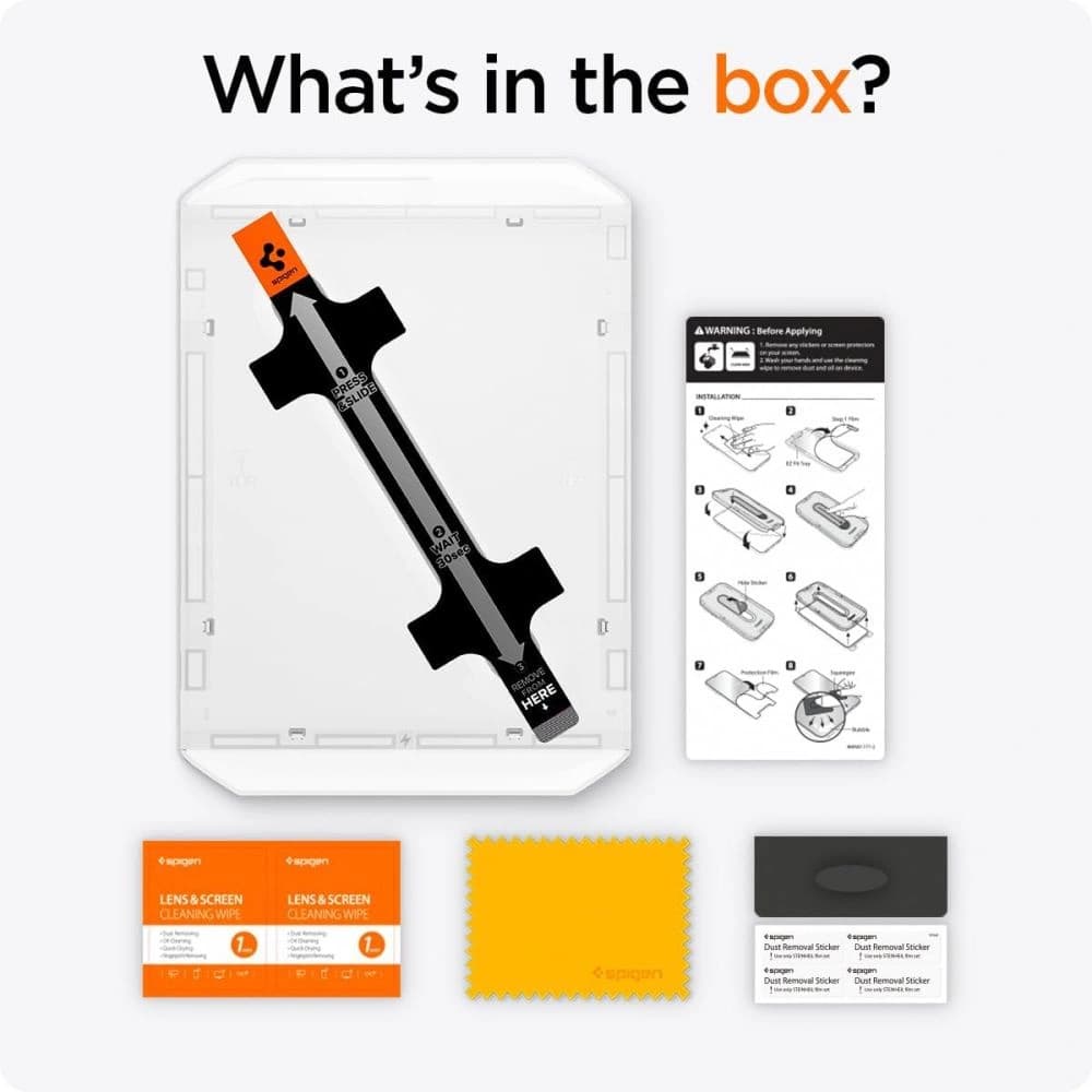 Edzett üveg Spigen GLAS.tR ez Fit Apple iPad Pro 13" 2024 (7 gen) / 2025 (8 gen) Átlátszó - 7