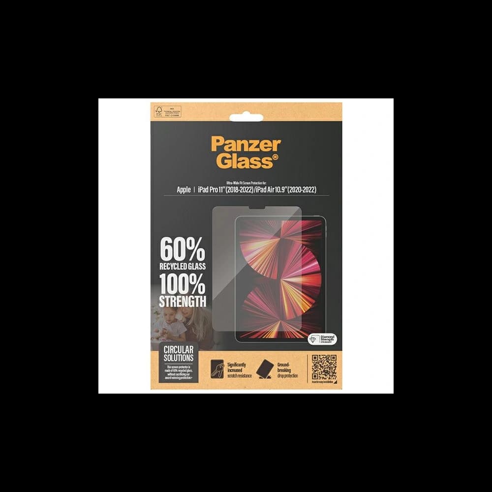Tvrzené sklo PanzerGlass Ultra-Wide Fit Apple iPad Pro 11 2018-2022 (1-4. generace) / iPad Air 10.9 2020/2022 (4. a 5. generace) Ochrana obrazovky - 4